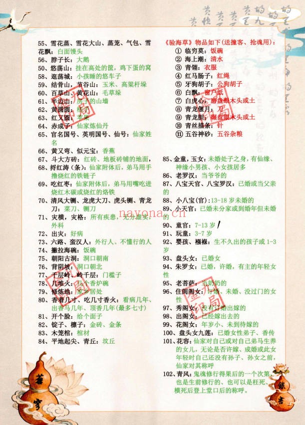 金九局出马仙古法破解苍穹铁书102页PDF 出马仙文化