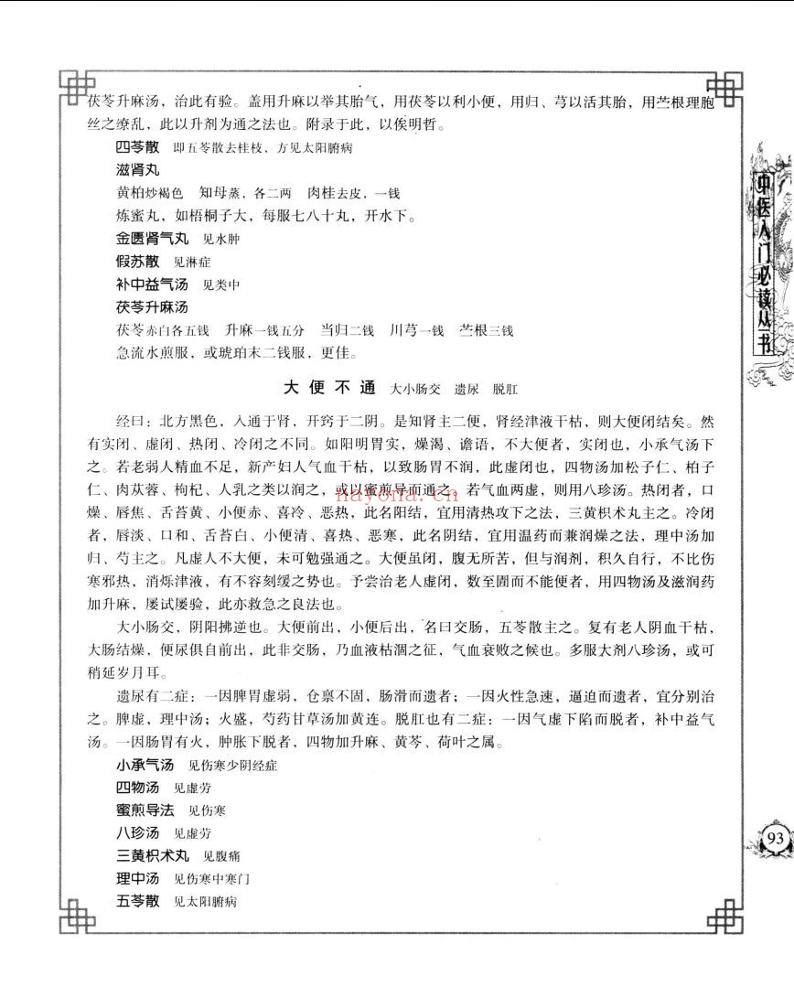 中医入门必读丛书
