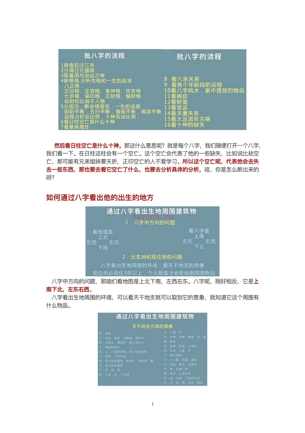 《九龙道长详细版八字必备课程笔记》PDF电子书（197页）