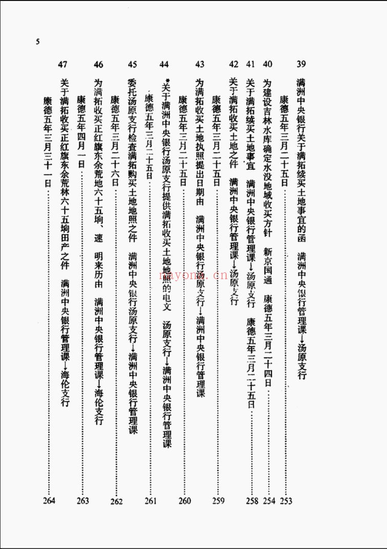 东北日本移民档案 吉林卷