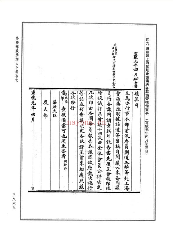 晚清国际会议档案