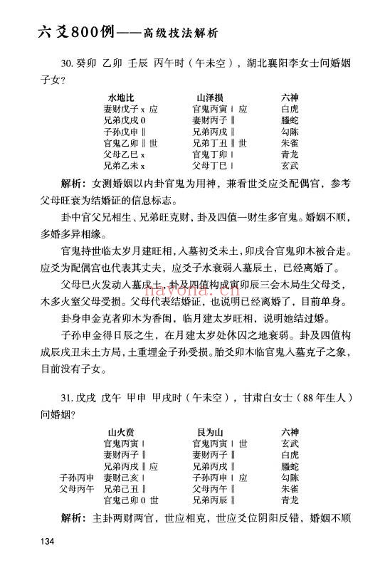 淮源子六爻800例高级技法解析564页PDF 六爻教程