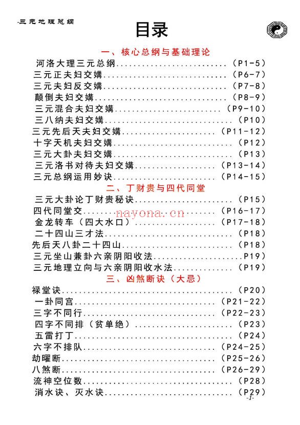 堪舆实战大全三元地理总纲283页PDF 风水教程