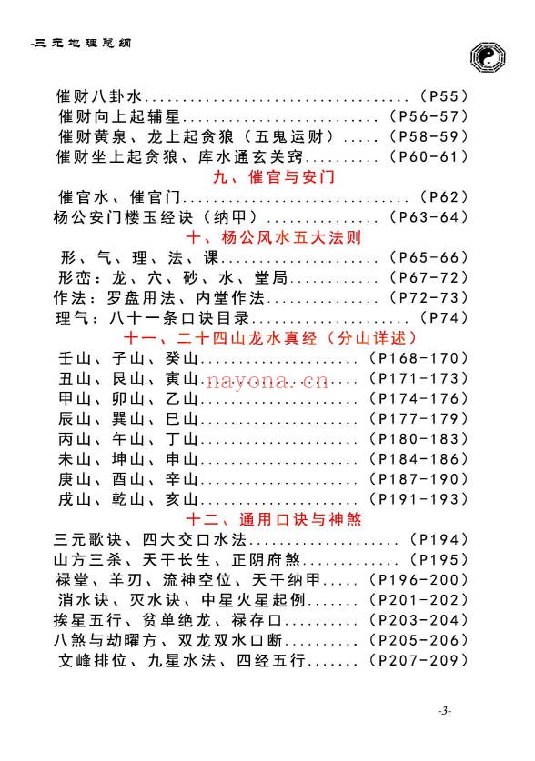 堪舆实战大全三元地理总纲283页PDF 风水教程