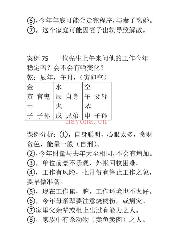 东北高级小六壬案例164页PDF 小六壬教程