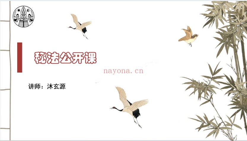沐玄源奇术公开课19页PDF 奇术秘法