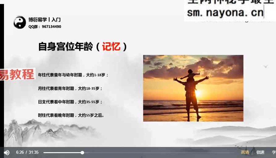 博洐道人四柱八字视频课程22集