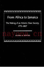 FROM AFRICA TO JAMAICA THE MAKING OF AN ATLANTIC SLAVE SOCIETY
