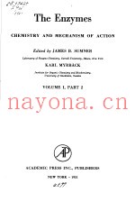 THE ENZYMES CHEMISTRY AND MECHANISM OF ACTION  VOLUME I PART 2