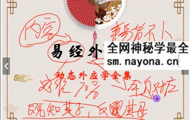 晹泾《周易外应学》视频72集