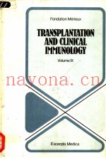 TRANSPLANTATION AND CLINICAL IMMUNOLOGY  VOLUME Ⅸ