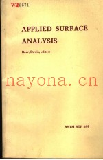 APPLIED SURFACE ANALYSIS