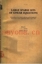 LARGE SPARSE SETS OF LINEAR EQUATIONS