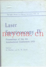 Laser spectroscopy IV; proceedings of the 4th international conferenc 1979