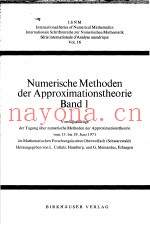 NUMERISCHE METHODEN DER APPROXIMATIONSTHEORIE BAND 1