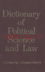 DICTIONARY OF POLITICAL SCIENCE AND LAW