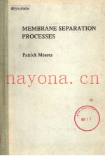 MEMBRANE SEPARATION PROCESSES