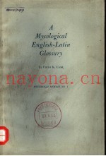 A MYCOLOGICAL ENGLISH-LATIN GLOSSARY