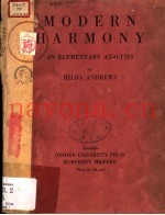 MODERN HARMONY AN ELEMENTARY ANALYSIS