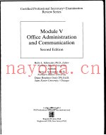 MODULE V OFFICE ADMINISTRATION AND COMMUNICATION  SECOND EDITION