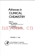ADVANCES IN CLINICAL CHEMISTRY VOLUME 5