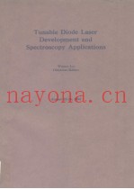 Tunable Diede Laser Development and Spectroscopy Applications I983