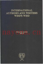 INTERNATIONAL AUTHORS AND WRITERS WHOS WHO 1991/92