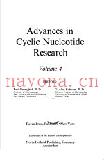 ADVANCES IN CYCLIC NUCLEOTIDE RESEARCH  VOLUME 4