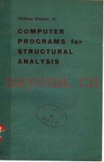 COMPUTER PROGRAMS FOR STRUCTURAL ANALYSIS