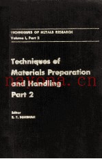 TECHNIQUES OF METALS RESEARCH VOLUME 1