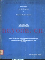 PROCEEDINGS OF THE ACM SYMPOSIUM ON PRINCIPLES OF DATABASE SYSTEMS