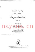 METHODS IN ENZYMOLOGY  VOLUME  XXVII  ENZYME STRUCTURE  PART  D