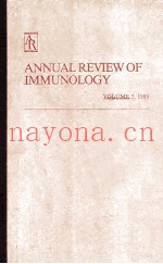 ANNUAL REVIEW OF IMMUNOLOGY VOLUME7，1989