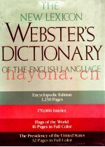 THE NEW LEXICON WEBSTER'S DICTIONARY OF THE ENGLISH LANGUAGE