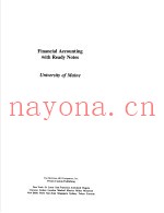 Financial Accounting with Ready Notes University of Maine
