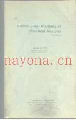 Instrumental Methods of Chemical Analysis