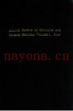 Annual review of genomics and human genetics; volume 1 2000