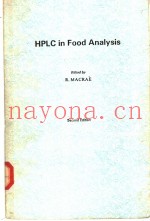 HPLC in Food Analysis