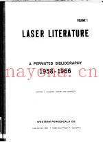 LASER LITERATURE VOLUME 1