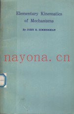 ELEMENTARY KINEMATICS OF MECHANISMS