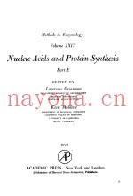 METHODS IN ENZYMOLOGY VOLUME XXIX NUCLEIC ACIDS AND PROTEIN SYNTHESIS PART E