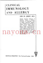 CLINICAL IMMUNOLOGY AND ALLERGY