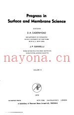 PROGRESS IN SURFACE AND MEMBRANE SCIENCE  VOLUME 13