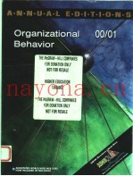 ANNUAL EDITIONS:ORGANIZATIONAL BEHAVIOR 2000/2001  FIRST EDITION