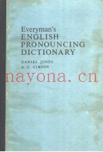 EVERYMAN'S ENGLISH PRONOUNCING DICTIONARY