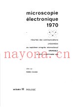MICROSCOPIE ELECTRONIQUE  1970  VOLUME III