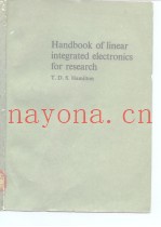 Handbok of linear integrated electronics for research