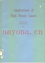 Applications of high power lasers.1985.