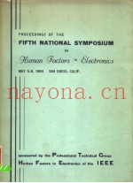 FIFTH NATIONAL SYMPOSIUM