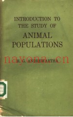 INTRODUCTION TO THE STUDY OF ANIMAL POPULATIONS